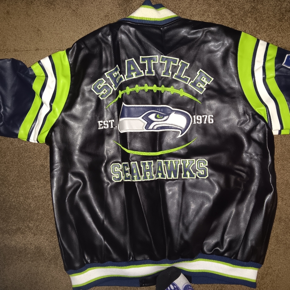G-III Vintage NFL Seattle Seahawks Bommer Jacket Men's XL